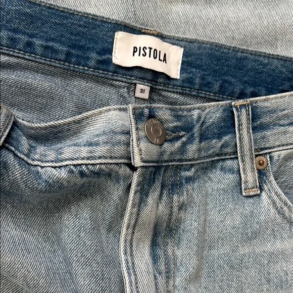 Pistola Lexi mid rise bowed straight jeans size 31 - Picture 5 of 9
